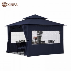 10’x10’ Outdoor Gazebo for Patio with Church Window SideWalls,Blue